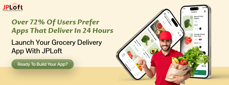 Create an Grocery delivery App CTA